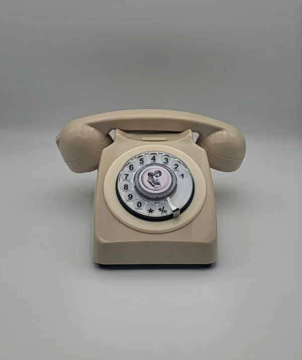 Téléphone rotatif beige