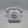 Téléphone rotatif blanc