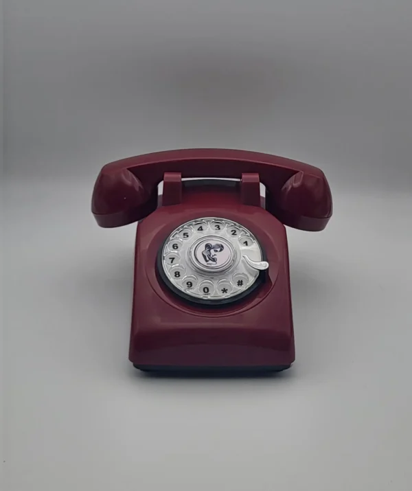 Téléphone rotatif rouge